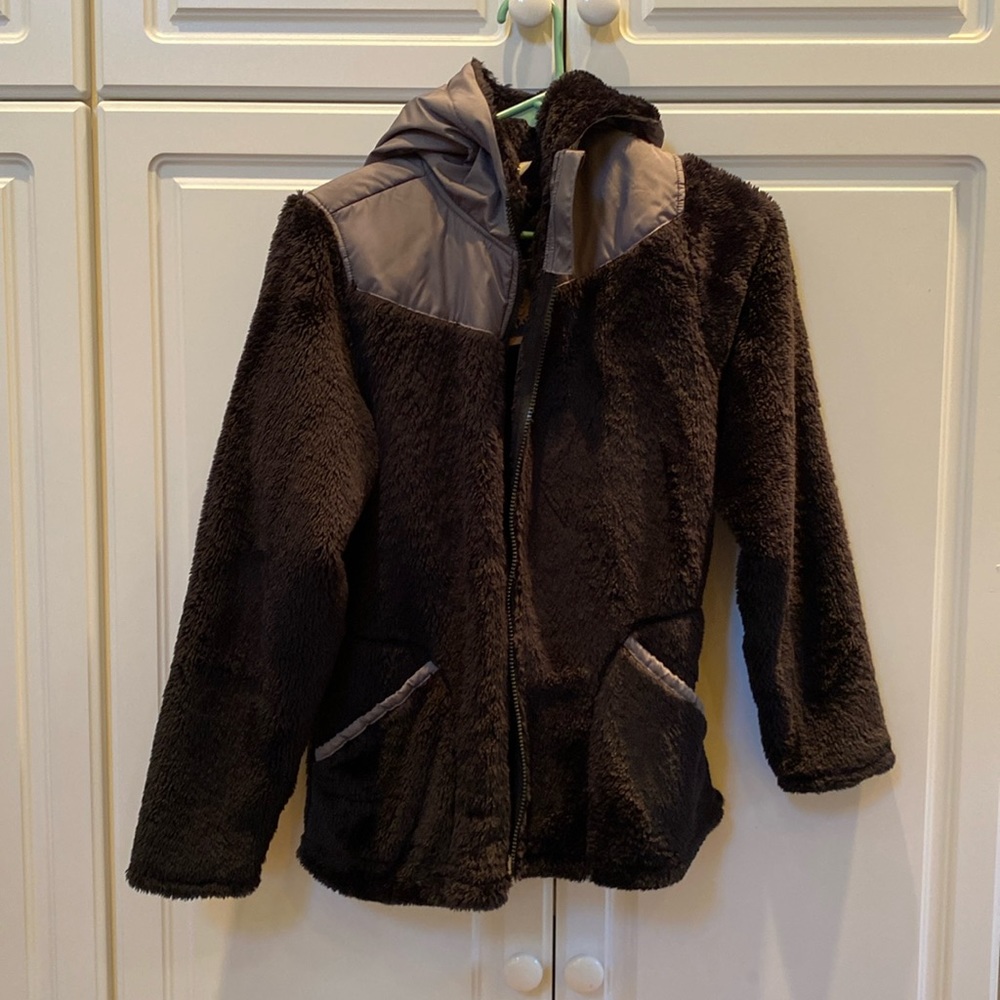 Lands End kids Fleece hoodie jacket